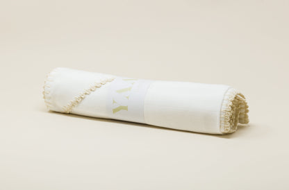 Muslin Capped Towel - Beige