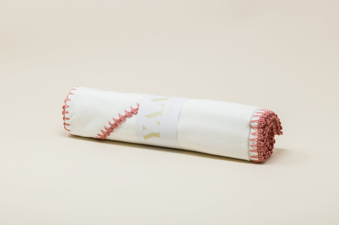 Muslin Capped Towel - Blush