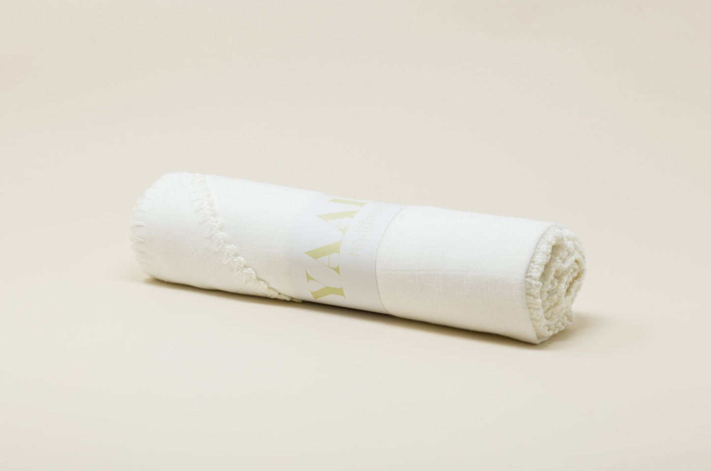 Muslin Capped Towel - White