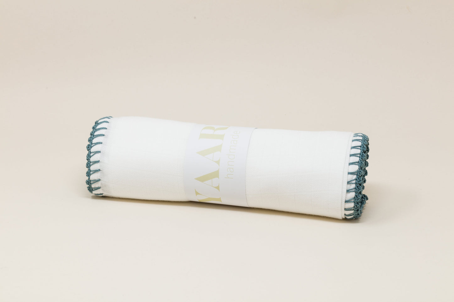 Muslin Swaddle with Classic Border - Moon