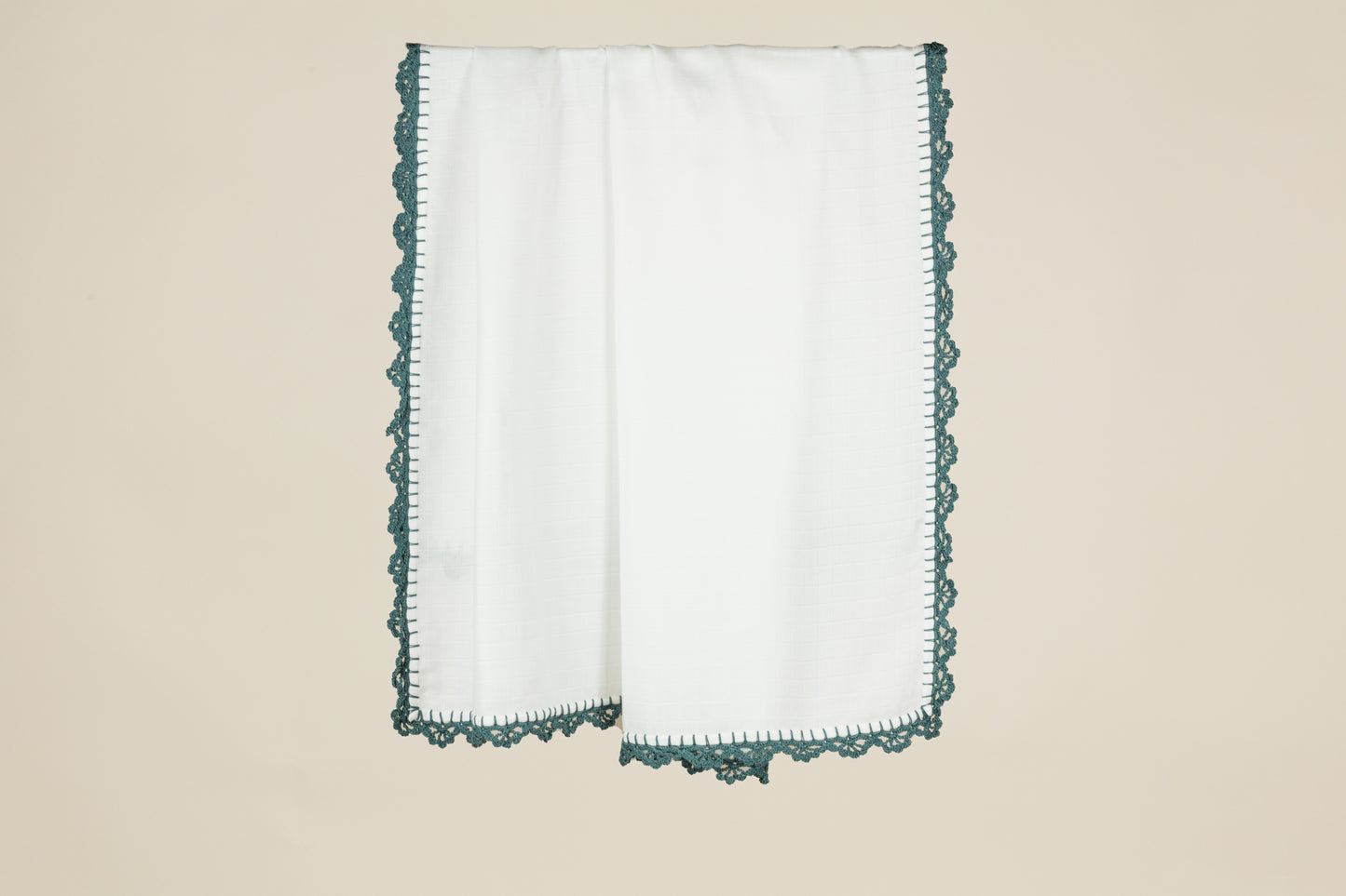 Muslin Swaddle with Wide Border -  Moon