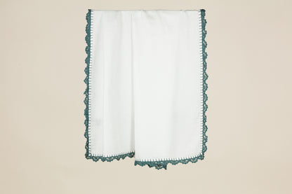 Muslin Swaddle with Wide Border -  Moon