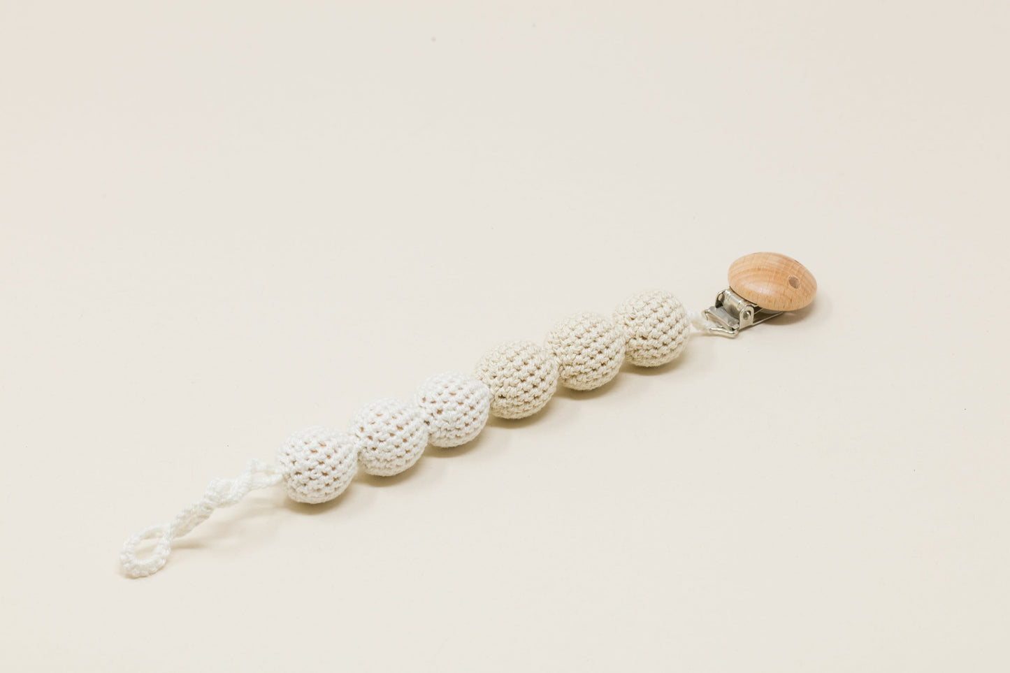 Pacifier Clip - White