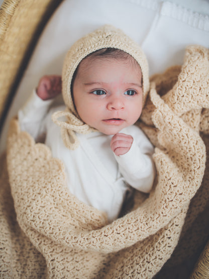 Woolen Heirloom Blanket - Vanilla